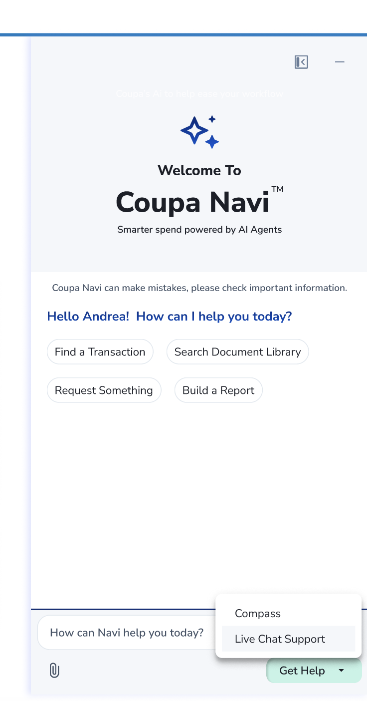Navi screenshot with Get Help options